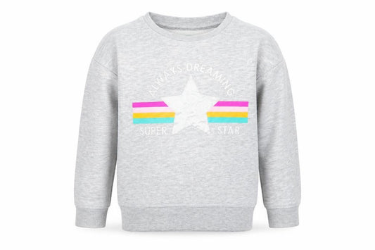 Primark Girls Grey   Pullover Jumper Size 6-7 Years