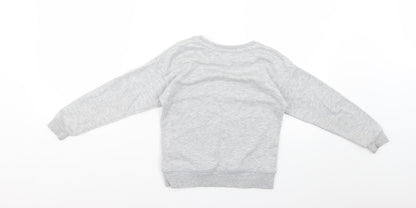 Primark Girls Grey   Pullover Jumper Size 6-7 Years