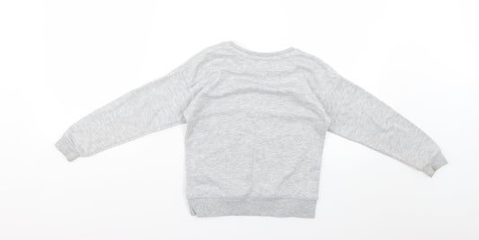 Primark Girls Grey   Pullover Jumper Size 6-7 Years