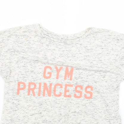 Matalan Girls Grey   Basic T-Shirt Size 10-11 Years