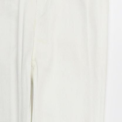 Denim & Co. Womens White   Skinny Jeans Size 32 L29 in