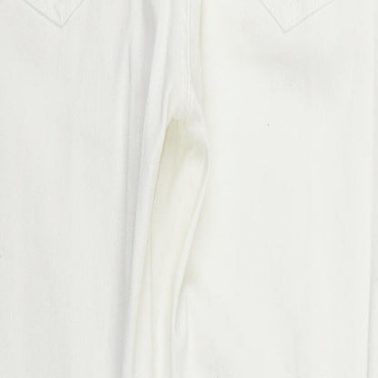 Denim & Co. Womens White   Skinny Jeans Size 32 L29 in