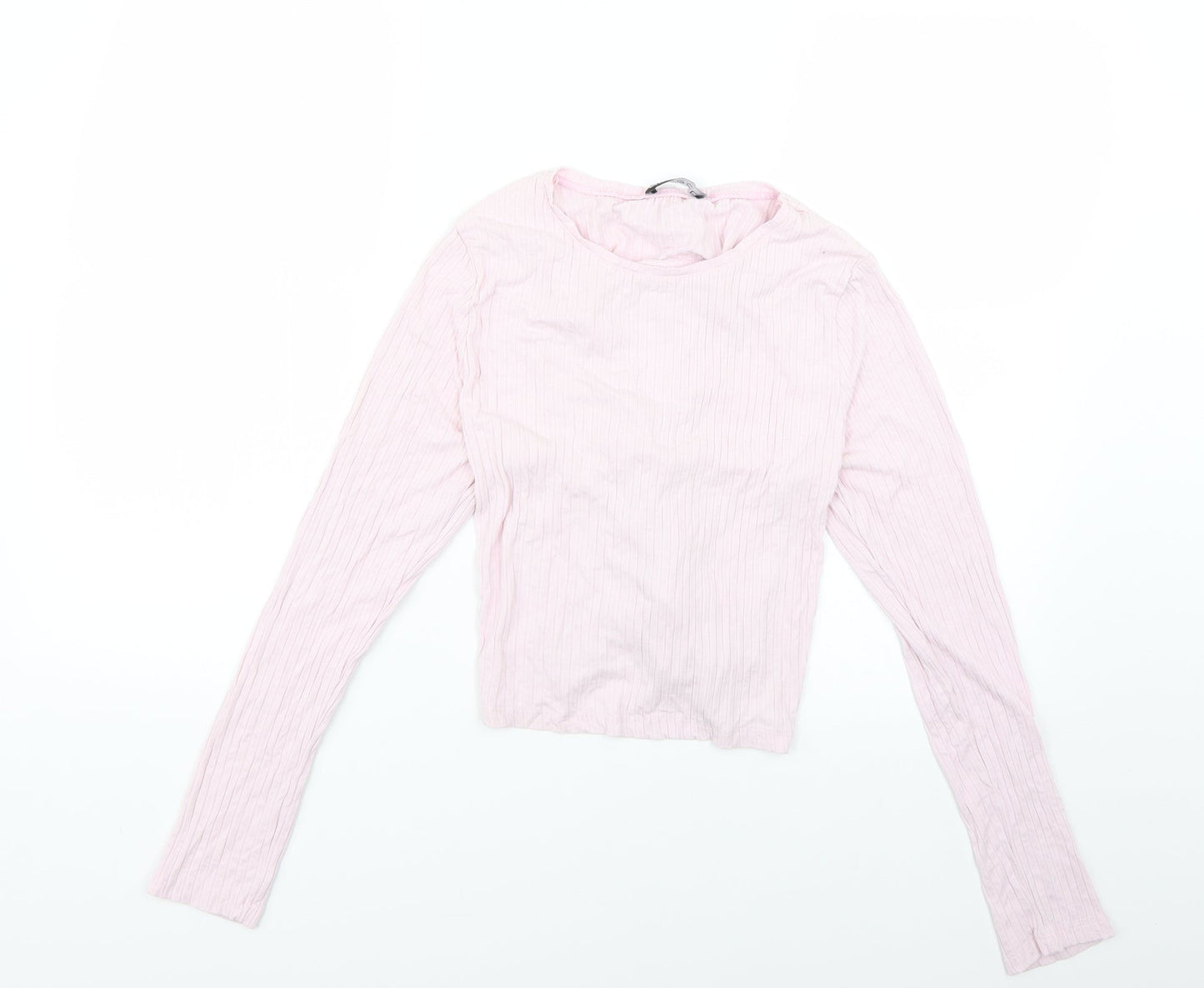 Womens UK Size L Select Pink Basic Blouse
