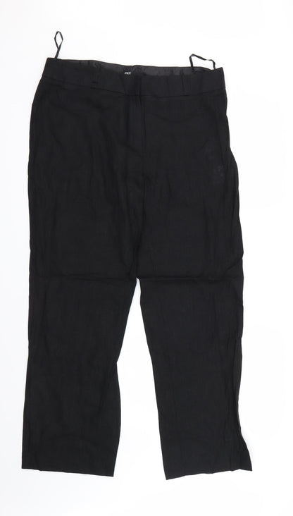 F&F Womens Black   Trousers  Size 16 L30 in