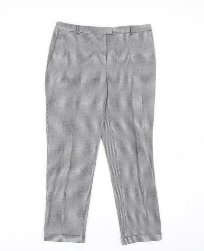 Papaya Womens Multicoloured Houndstooth  Trousers  Size 12 L25 in