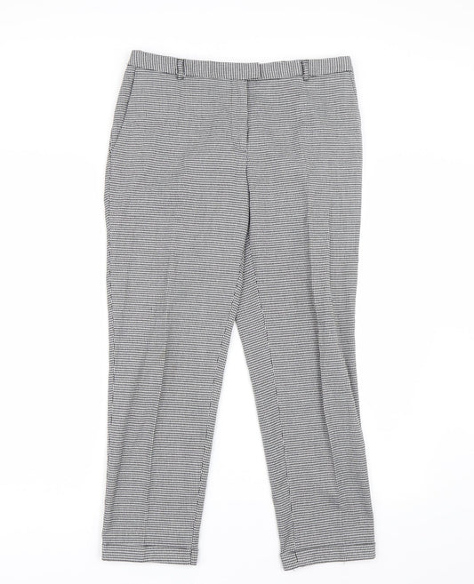 Papaya Womens Multicoloured Houndstooth  Trousers  Size 12 L25 in