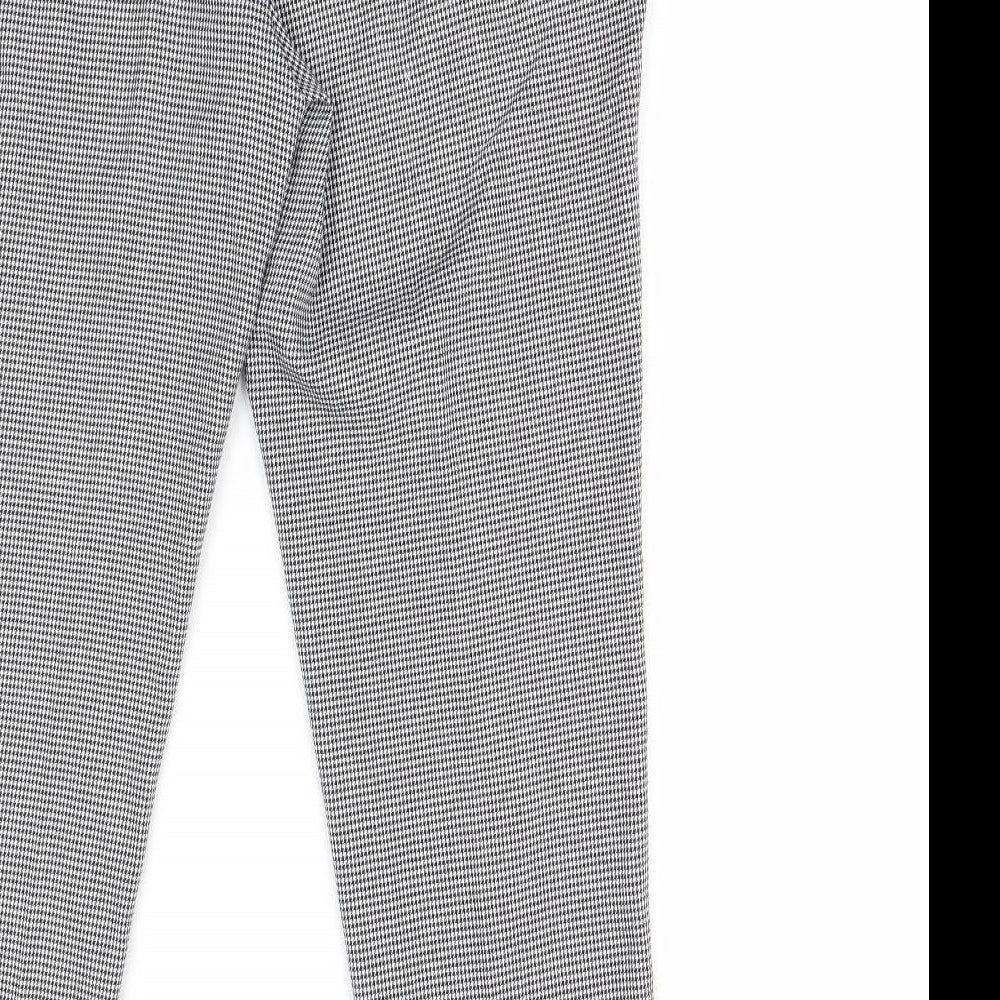 Papaya Womens Multicoloured Houndstooth  Trousers  Size 12 L25 in