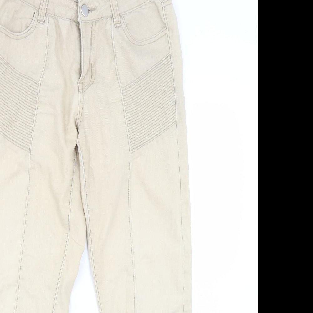 Valley Girl Womens Beige  Denim Skinny Jeans Size 8 L29 in