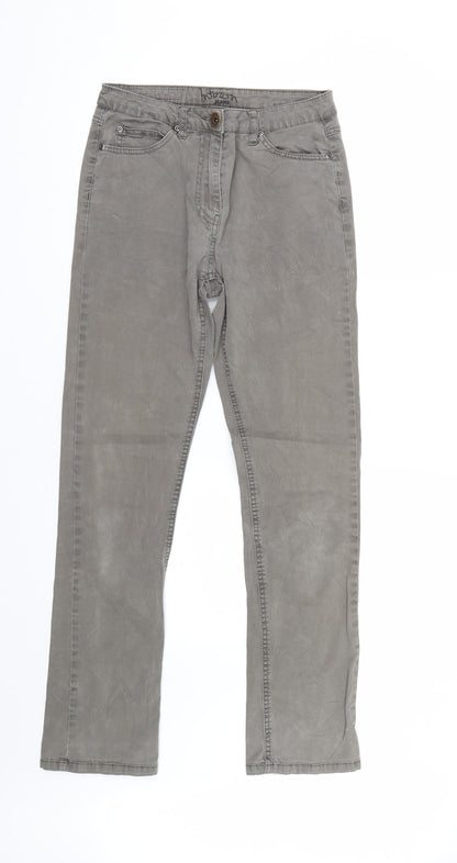 Intown Mens Green  Denim Straight Jeans Size 28 L30 in