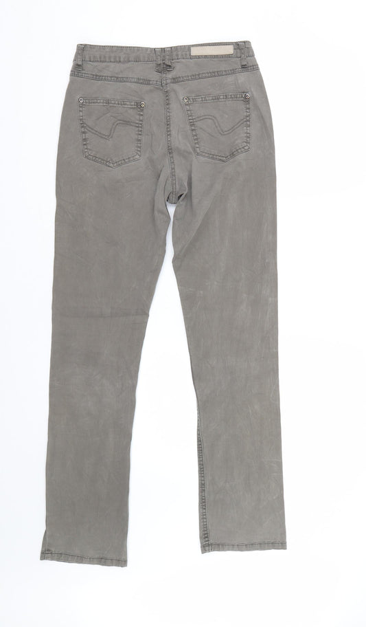 Intown Mens Green  Denim Straight Jeans Size 28 L30 in