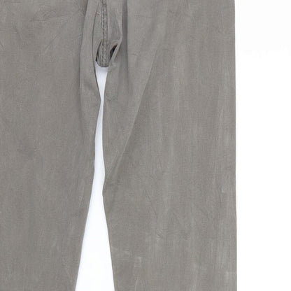 Intown Mens Green  Denim Straight Jeans Size 28 L30 in