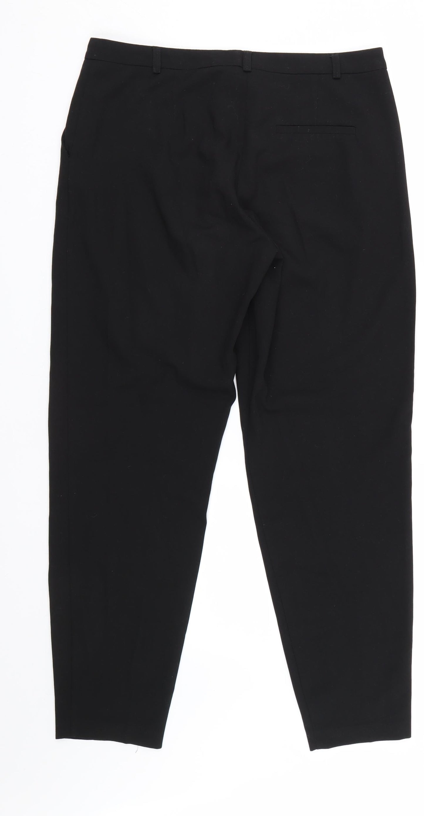 Womens UK Size 12 ASOS Regular Fit  Black Trousers