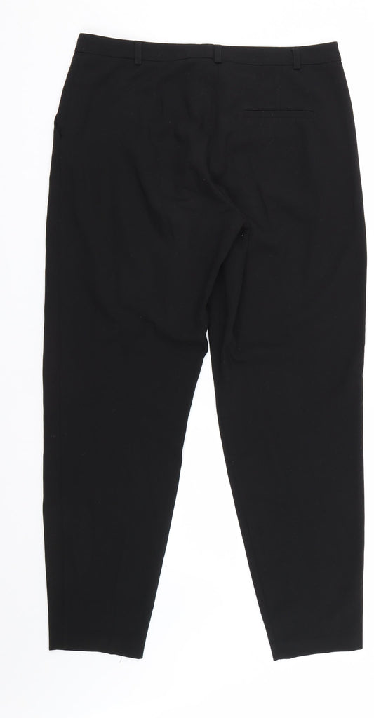 Womens UK Size 12 ASOS Regular Fit  Black Trousers