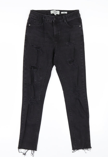 New Look Girls Black  Denim Skinny Jeans Size 12 Years