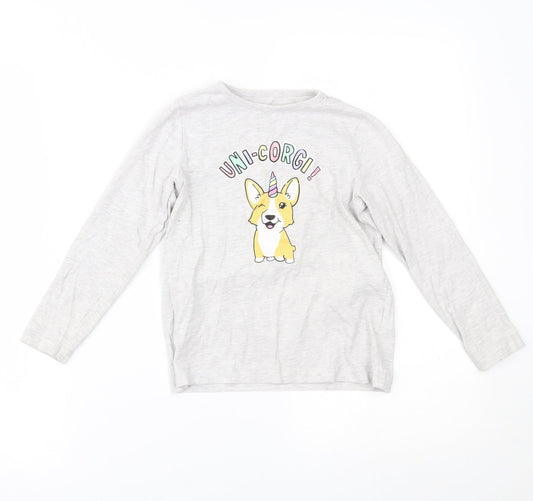 Primark Girls Grey   Basic Blouse Size 5-6 Years