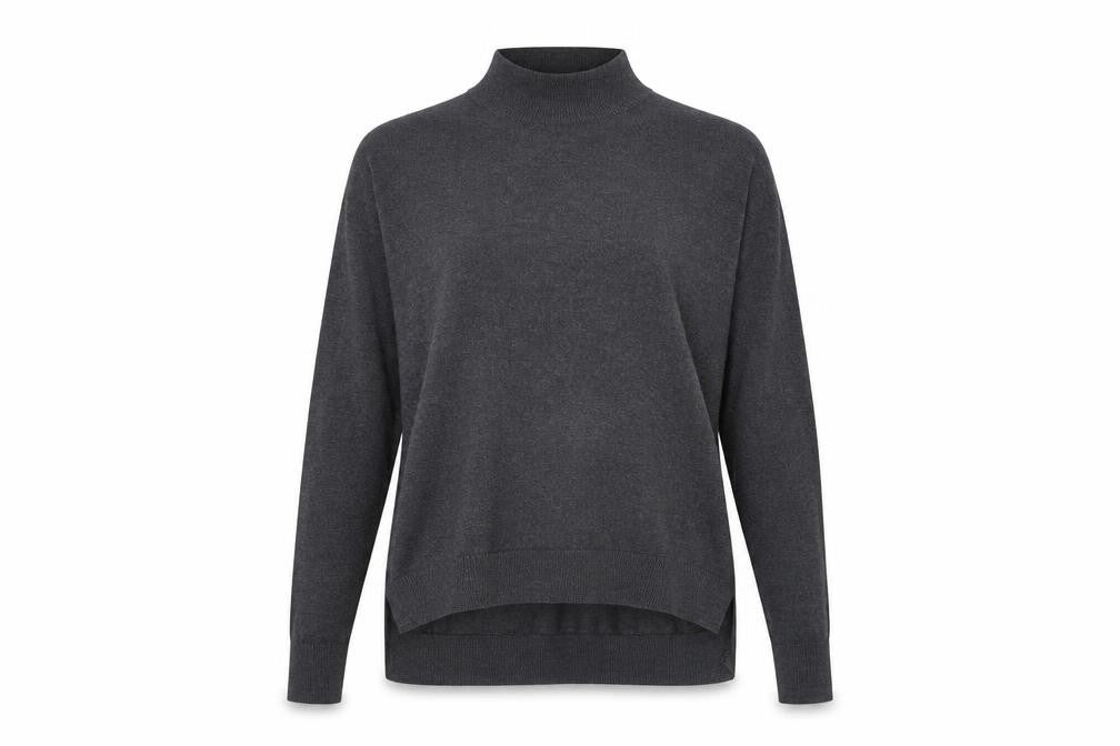 Womens UK Size 12 Dorothy Perkins Grey Basic Blouse