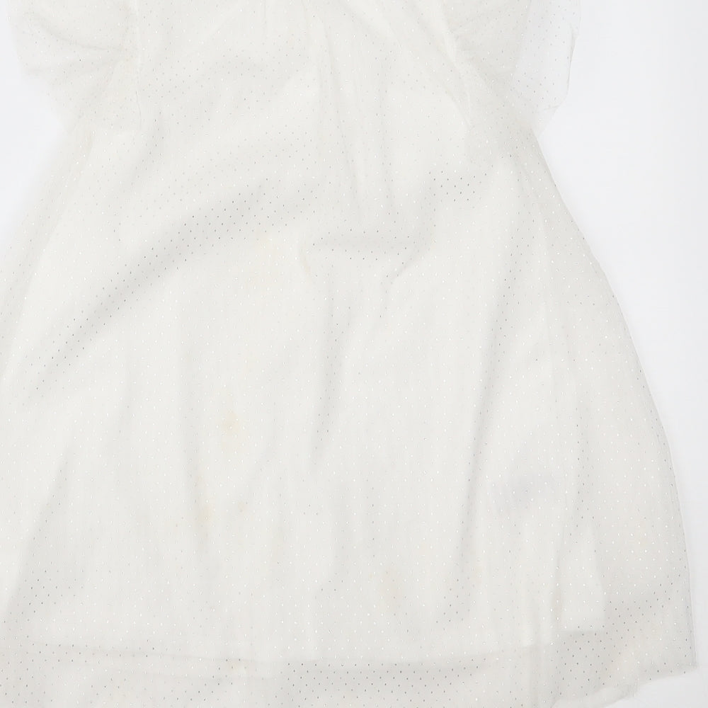 Little Kids Girls White   Fit & Flare  Size 5-6 Years