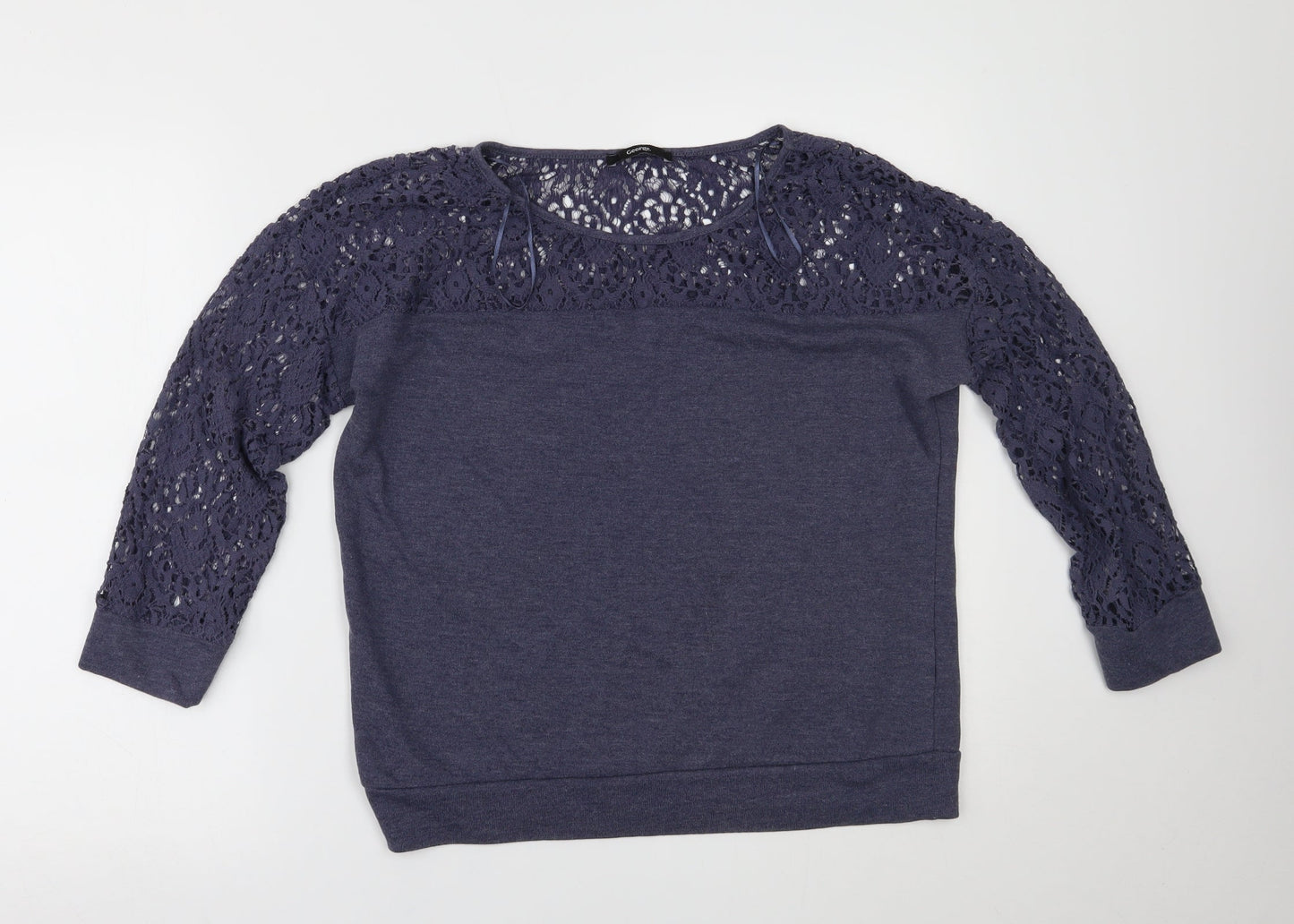 George Womens Blue   Basic Blouse Size 10