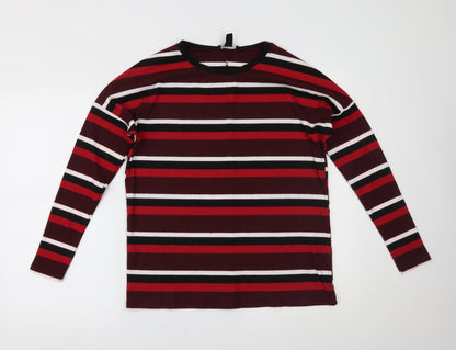 Womens UK Size 8 New Look Red Basic Blouse