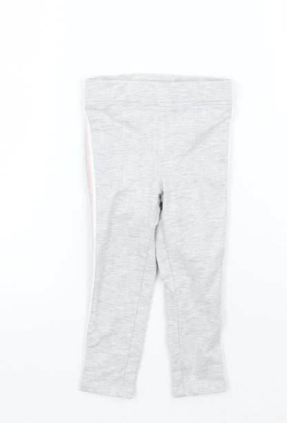 H&M Girls Grey   Sweatpants Trousers Size 2 Years