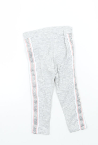 H&M Girls Grey   Sweatpants Trousers Size 2 Years