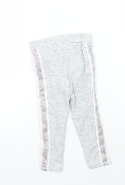 H&M Girls Grey   Sweatpants Trousers Size 2 Years