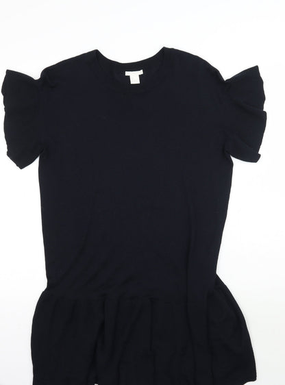 Womens UK Size S H&M Black Basic Blouse