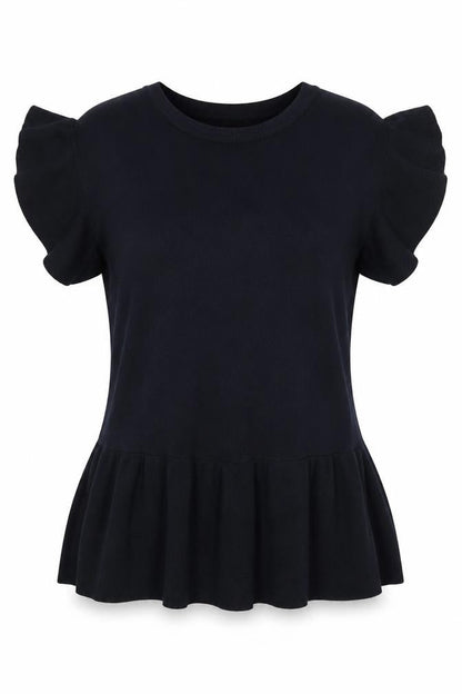 Womens UK Size S H&M Black Basic Blouse