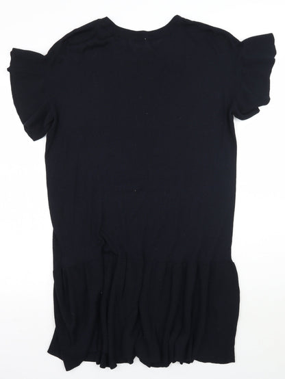 Womens UK Size S H&M Black Basic Blouse