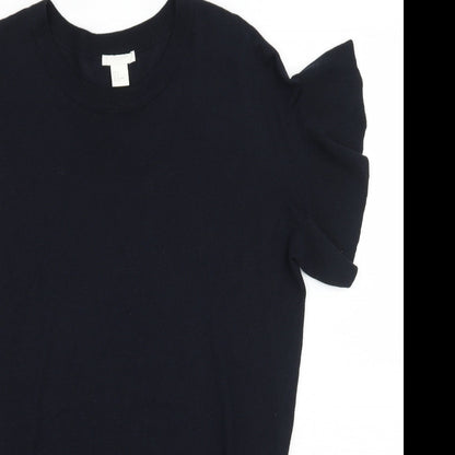 Womens UK Size S H&M Black Basic Blouse