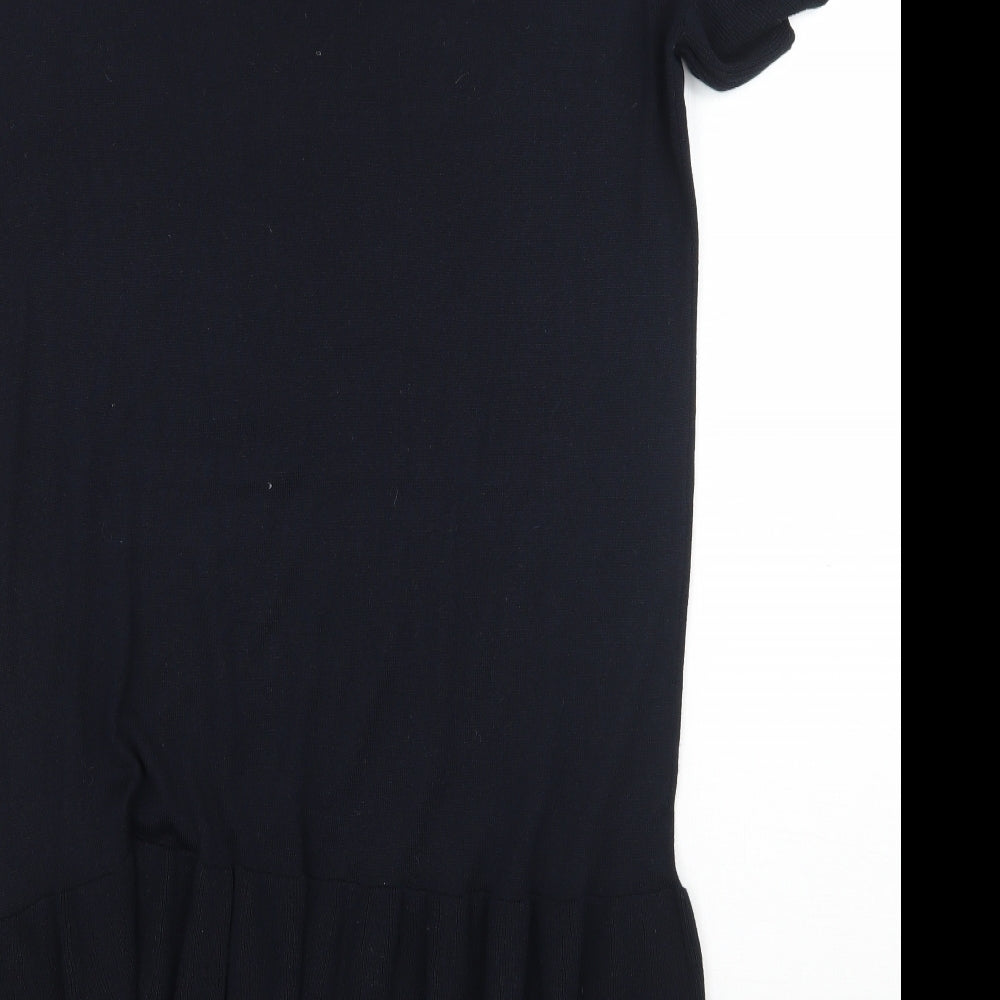 Womens UK Size S H&M Black Basic Blouse