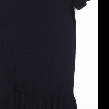 Womens UK Size S H&M Black Basic Blouse