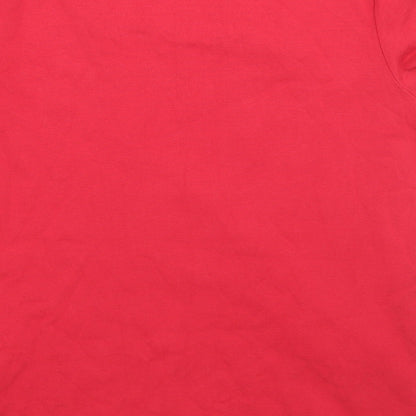 Womens UK Size M BM Red Basic T-Shirt