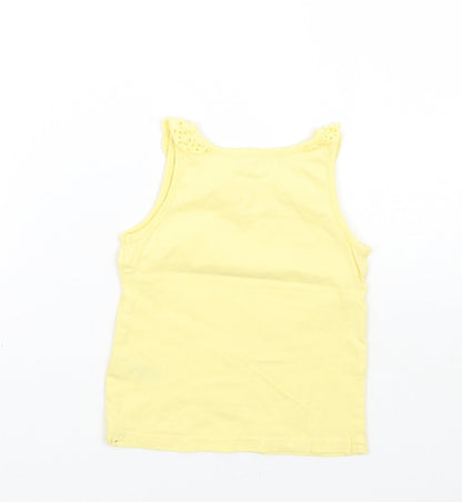 Nutmeg Girls Yellow   Basic Tank Size 12-18 Months