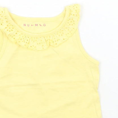 Nutmeg Girls Yellow   Basic Tank Size 12-18 Months