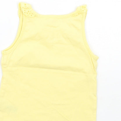 Nutmeg Girls Yellow   Basic Tank Size 12-18 Months