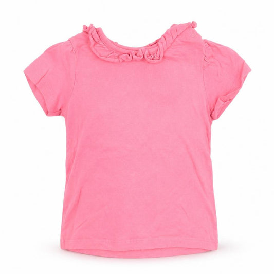 Nutmeg Girls Pink   Basic T-Shirt Size 12 Months