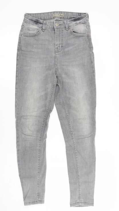 Denim & Co. Womens Grey   Skinny Jeans Size 8 L25 in