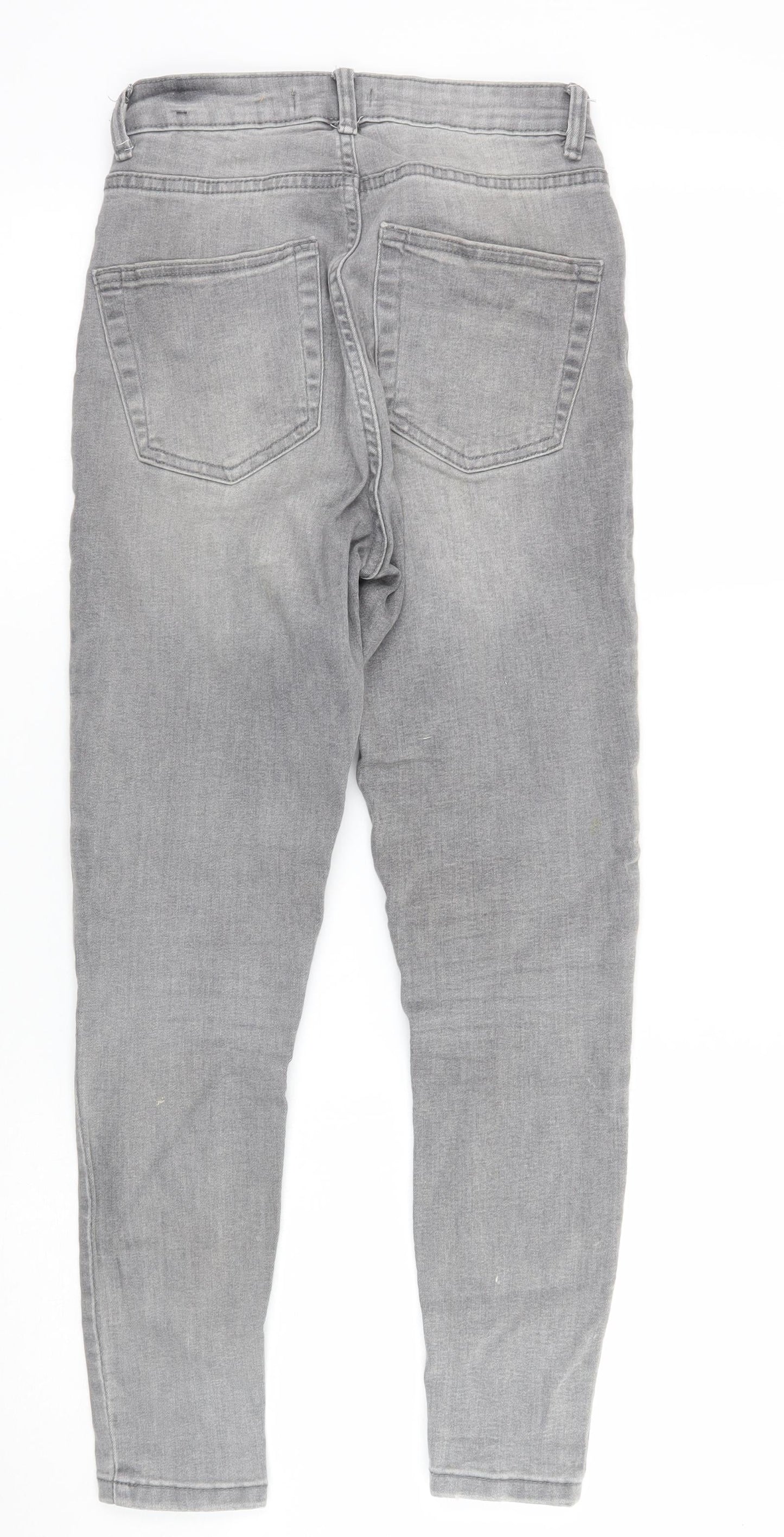 Denim & Co. Womens Grey   Skinny Jeans Size 8 L25 in