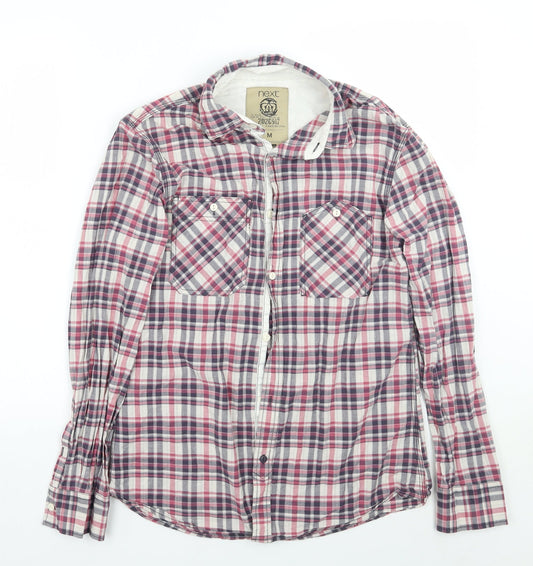 Mens UK Size M NEXT Pink  Button-Up Long Sleeve Casual Shirt