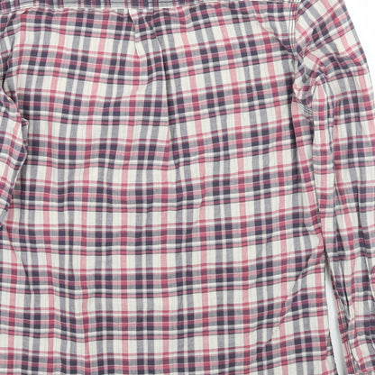 Mens UK Size M NEXT Pink  Button-Up Long Sleeve Casual Shirt