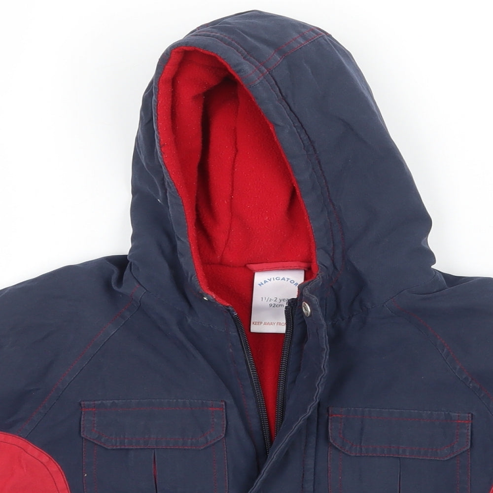 navigator Boys Blue   Jacket Coat Size 2 Years