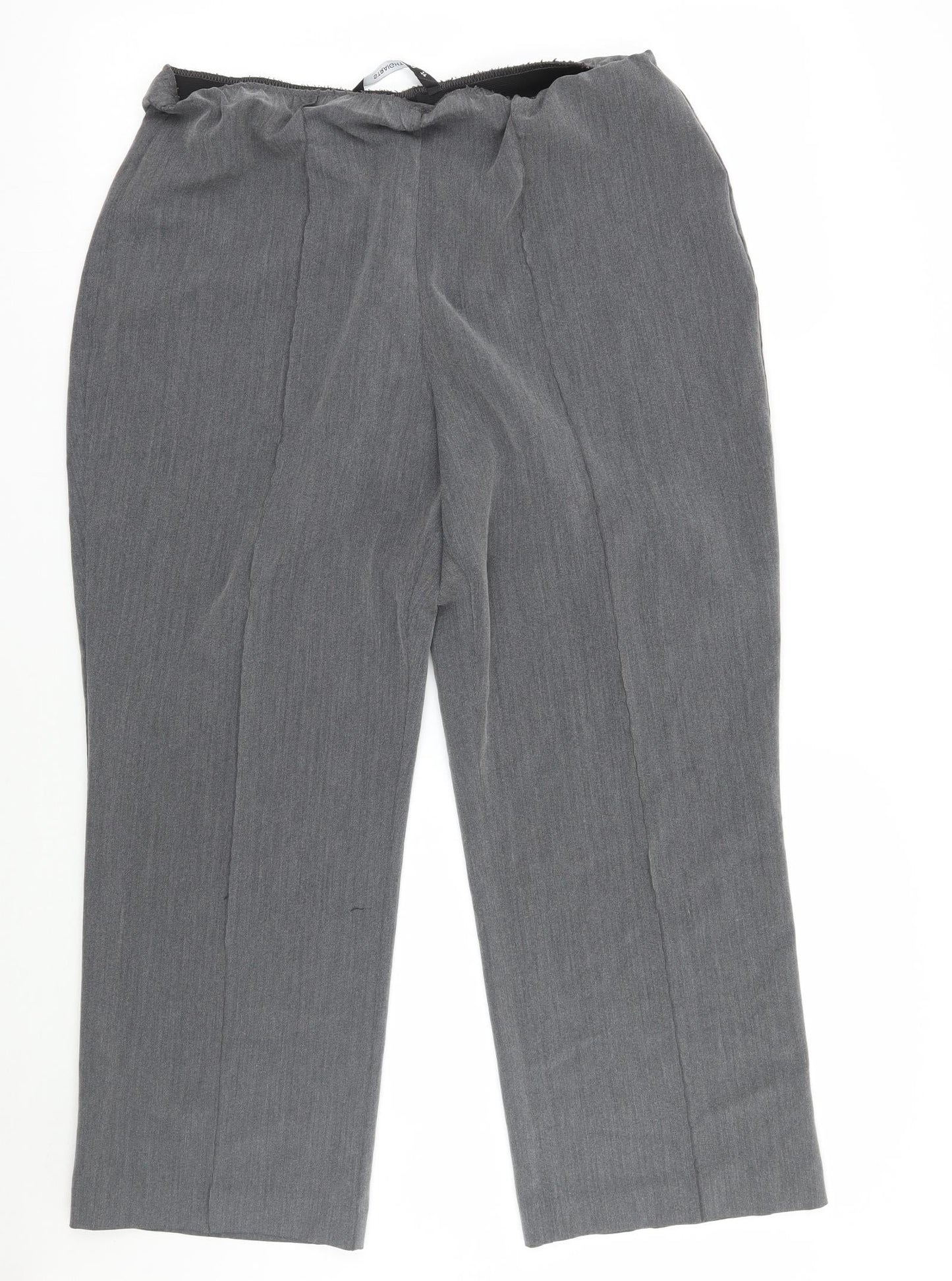 Womens UK Size 14 Bm Regular Fit  Grey Trousers