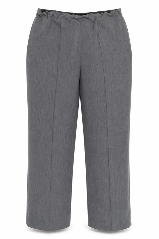 Womens UK Size 14 Bm Regular Fit  Grey Trousers