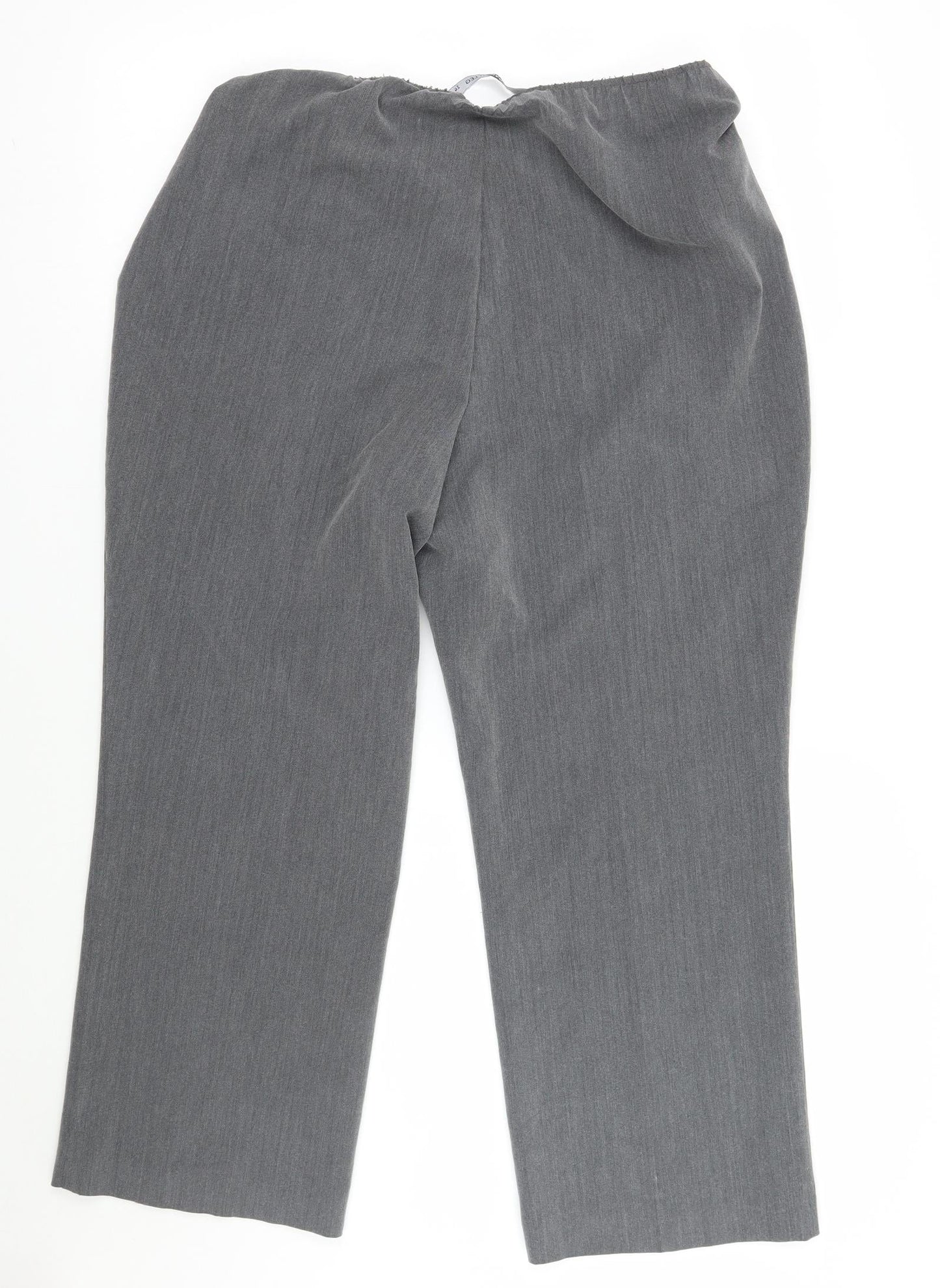 Womens UK Size 14 Bm Regular Fit  Grey Trousers