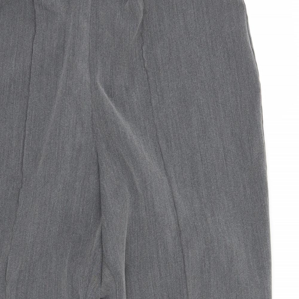 Womens UK Size 14 Bm Regular Fit  Grey Trousers
