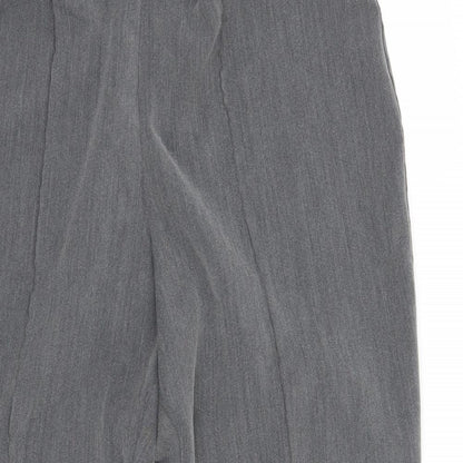 Womens UK Size 14 Bm Regular Fit  Grey Trousers