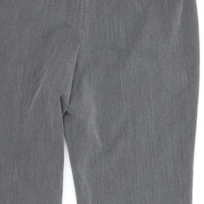 Womens UK Size 14 Bm Regular Fit  Grey Trousers