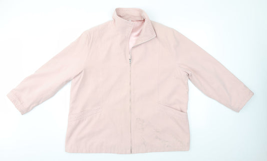 Womens UK Size 20 Preworn Pink Overcoat