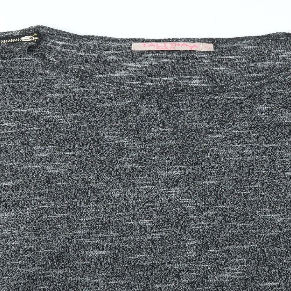 TU Womens Grey   Pullover Jumper Size L  - TALITHA PARIS